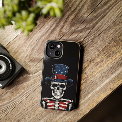 Skull - 4th of July - Protective iPhone Cases