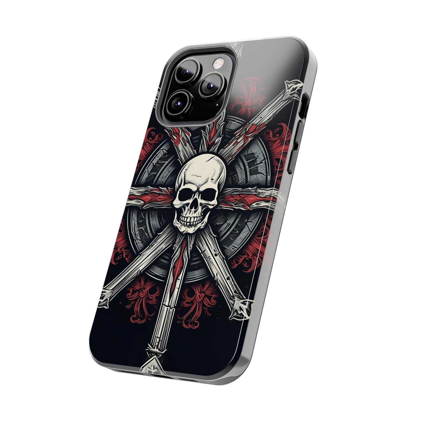 Skull on Circle - Protective iPhone Cases