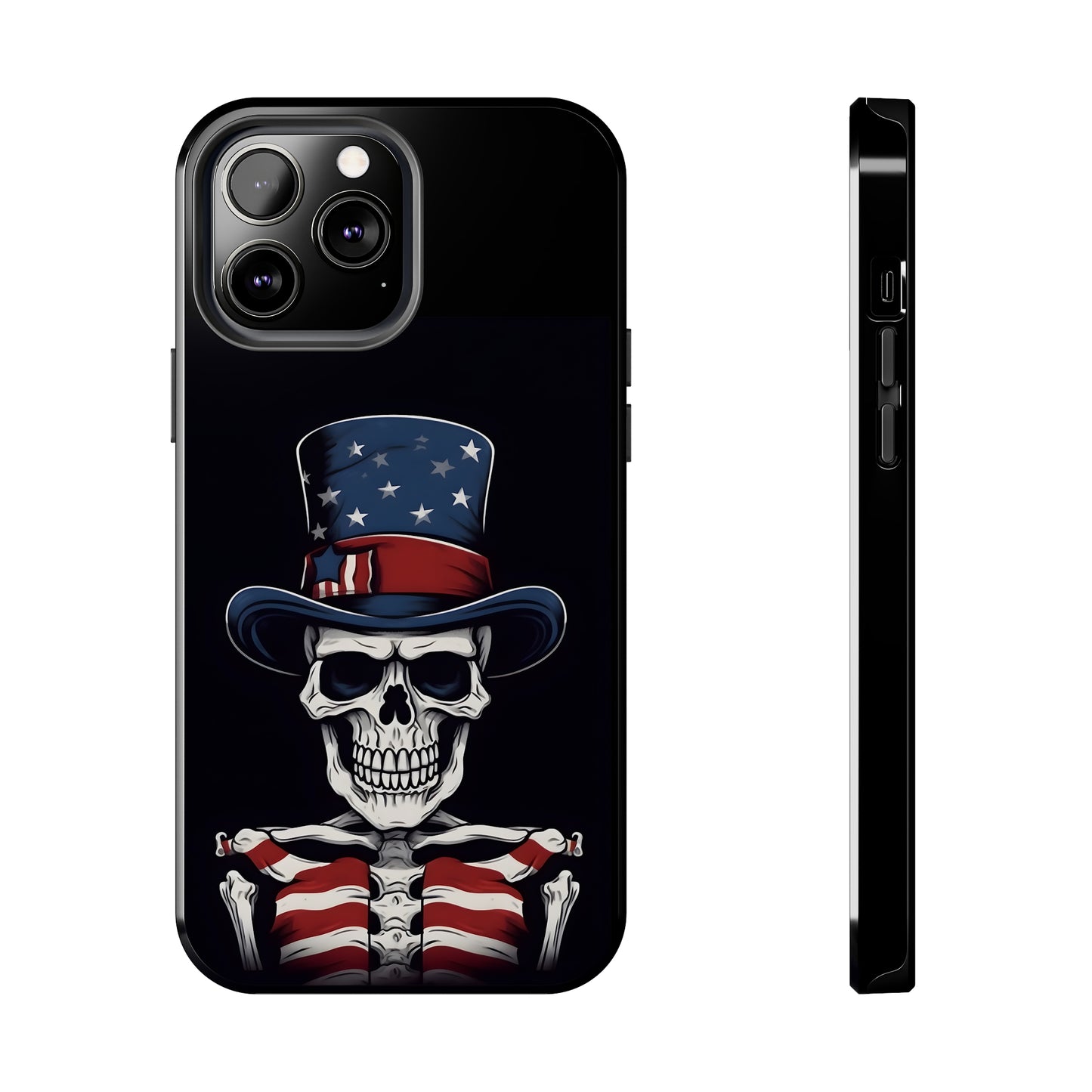 Skull - 4th of July - Protective iPhone Cases