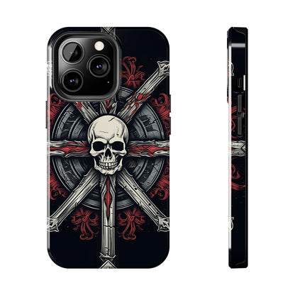 Skull on Circle - Protective iPhone Cases