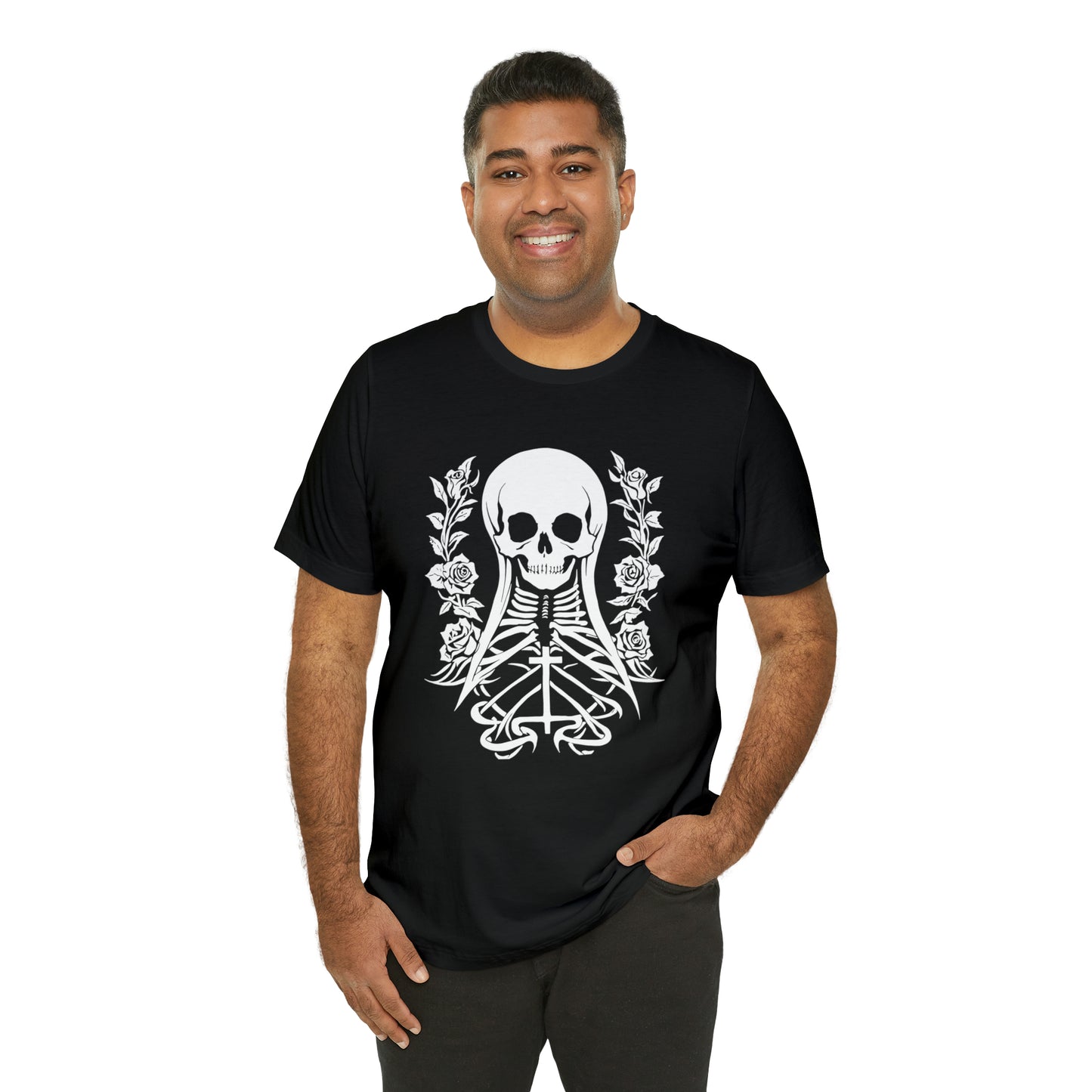 Goth Skull Girl - Cotton Unisex T-Shirt