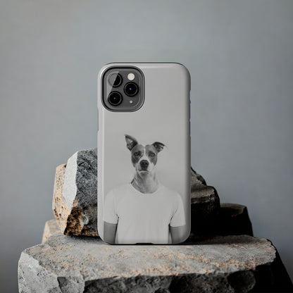 Protective iPhone Cases - Dog Man by Tegusuk