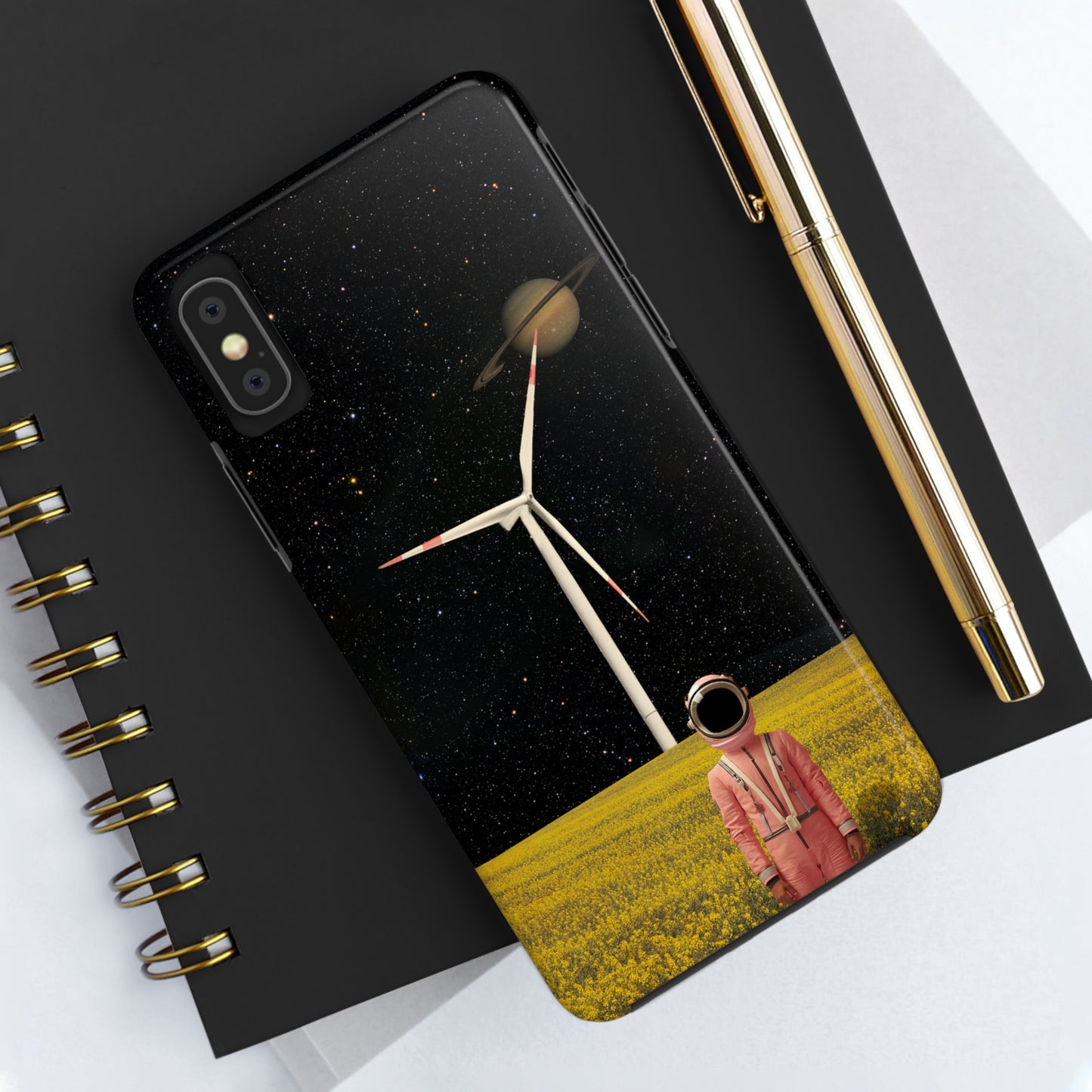 Tough iPhone Cases - Astronaut in Space Farm - By Tegusuk