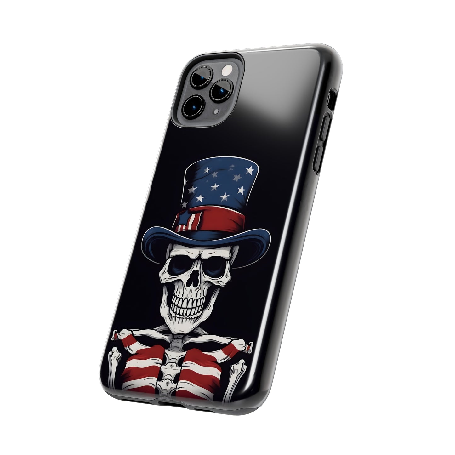 Skull - 4th of July - Protective iPhone Cases