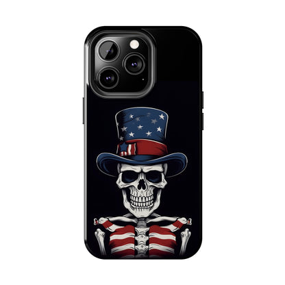 Skull - 4th of July - Protective iPhone Cases