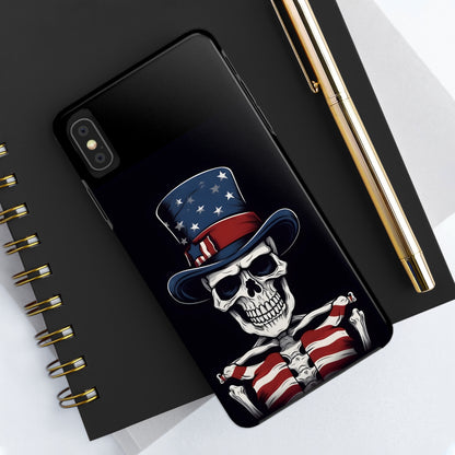 Skull - 4th of July - Protective iPhone Cases