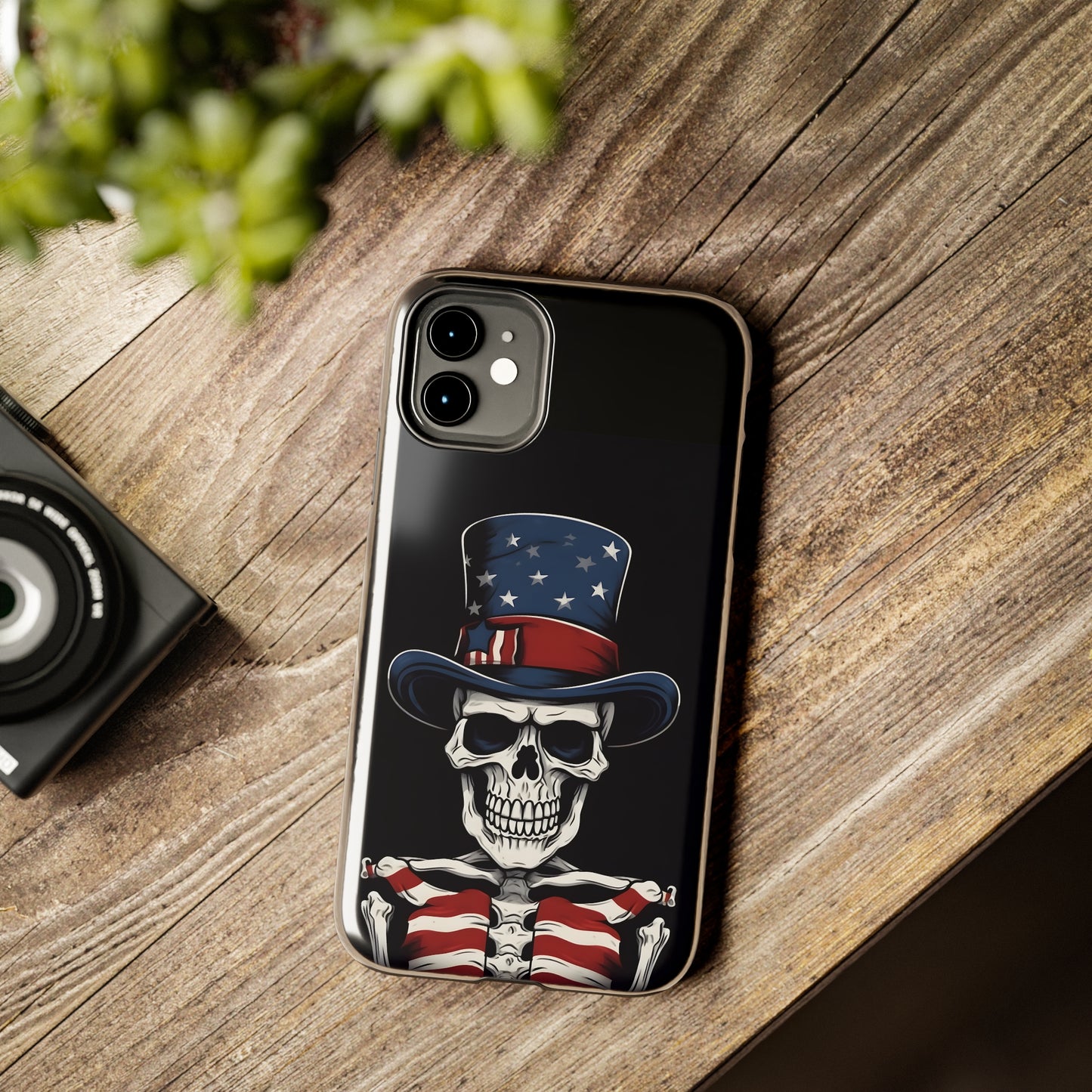 Skull - 4th of July - Protective iPhone Cases