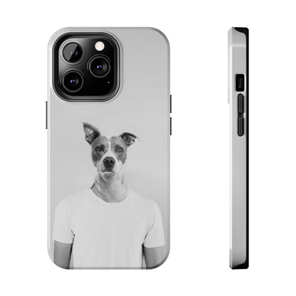 Protective iPhone Cases - Dog Man by Tegusuk