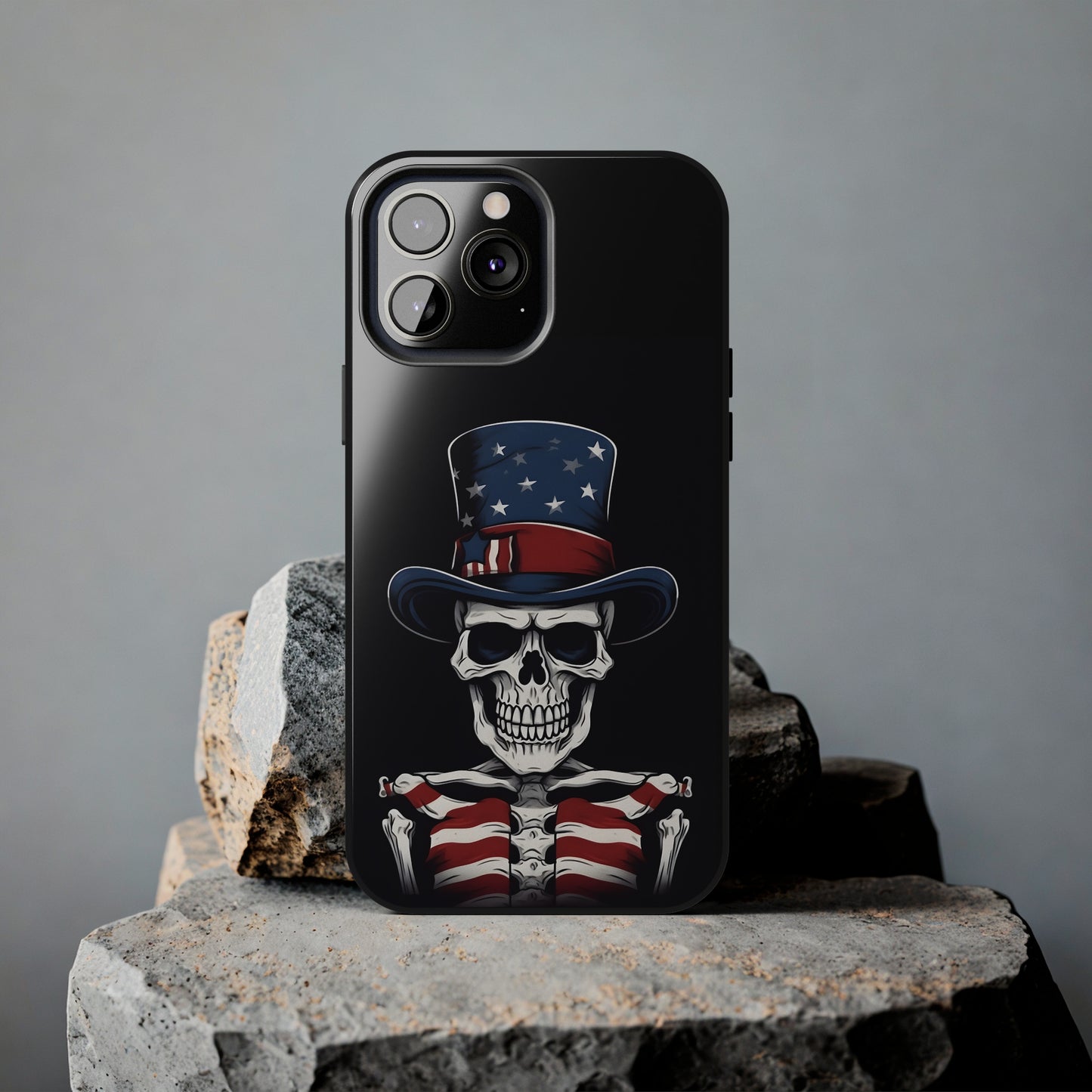 Skull - 4th of July - Protective iPhone Cases