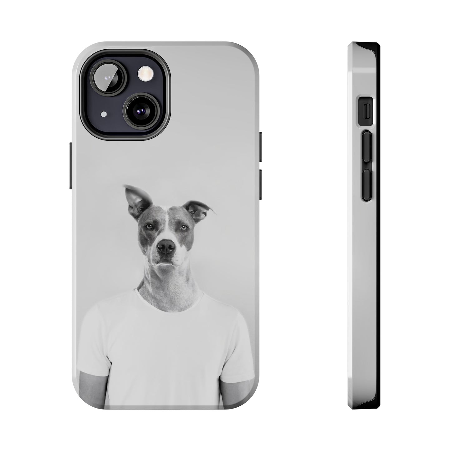 Protective iPhone Cases - Dog Man by Tegusuk