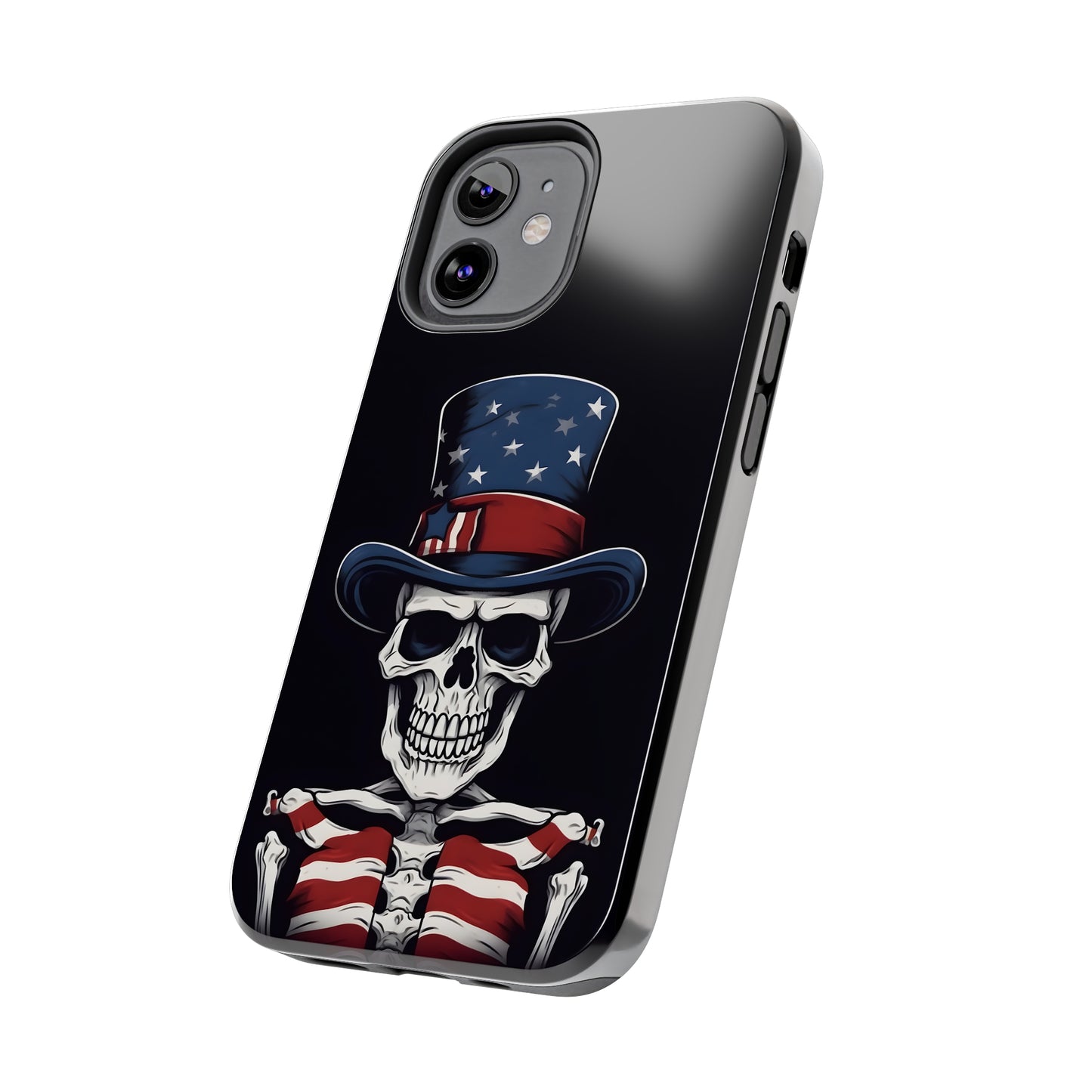 Skull - 4th of July - Protective iPhone Cases