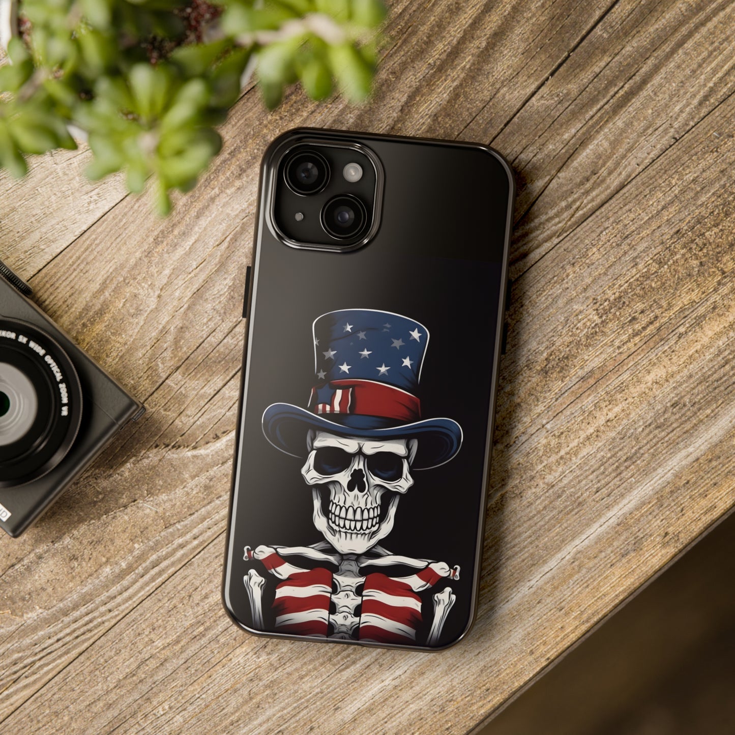 Skull - 4th of July - Protective iPhone Cases