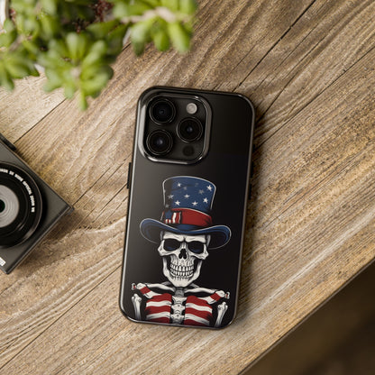 Skull - 4th of July - Protective iPhone Cases