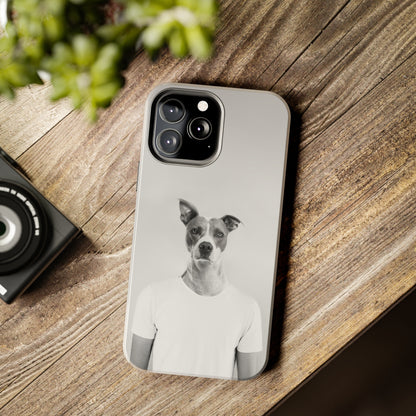 Protective iPhone Cases - Dog Man by Tegusuk