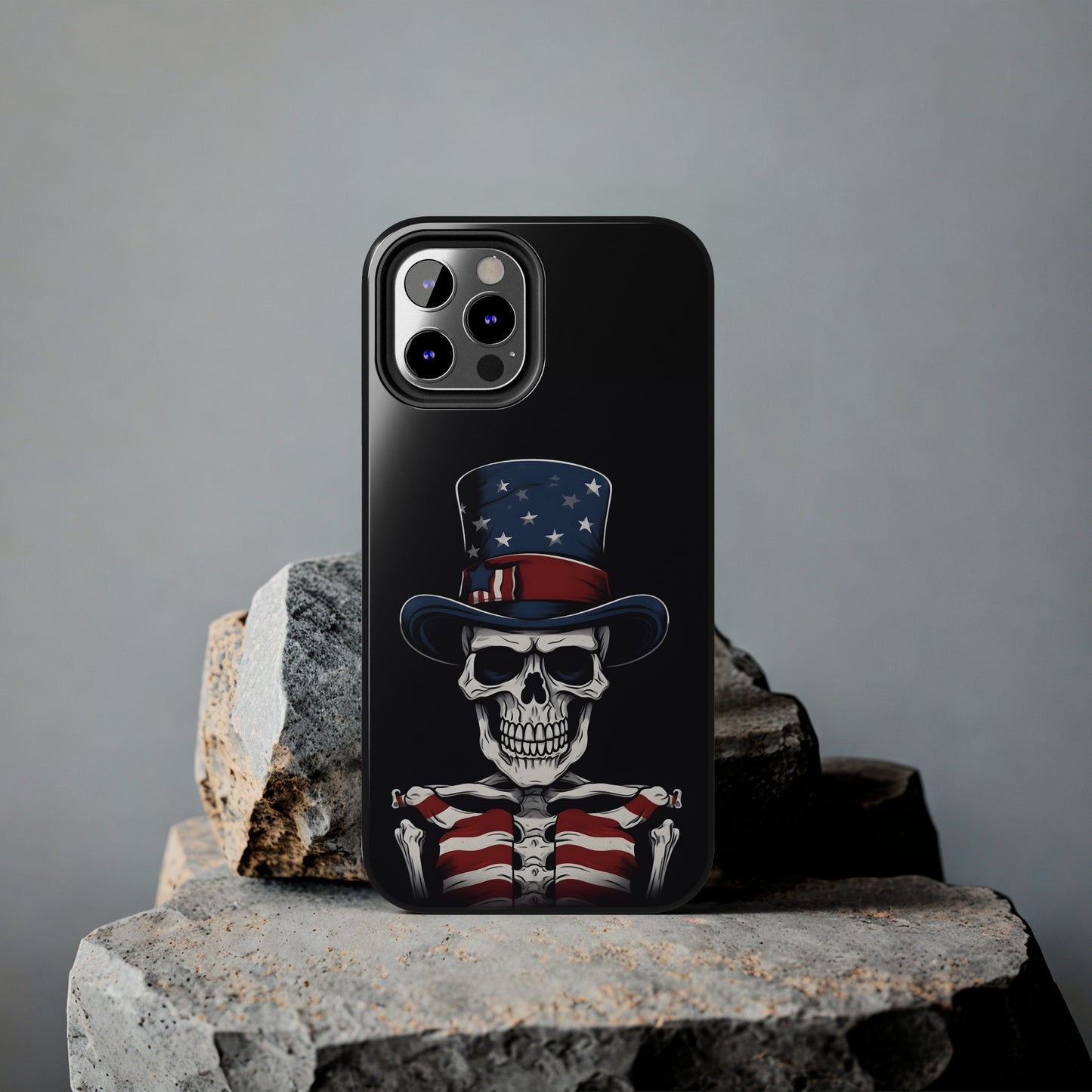 Skull - 4th of July - Protective iPhone Cases