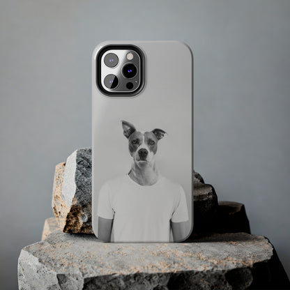 Protective iPhone Cases - Dog Man by Tegusuk