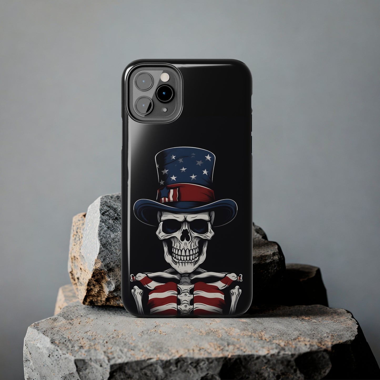 Skull - 4th of July - Protective iPhone Cases