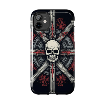 Skull on Circle - Protective iPhone Cases