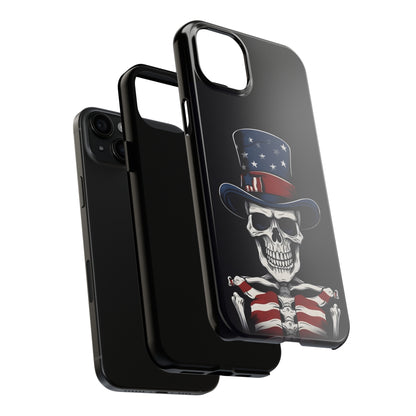 Skull - 4th of July - Protective iPhone Cases