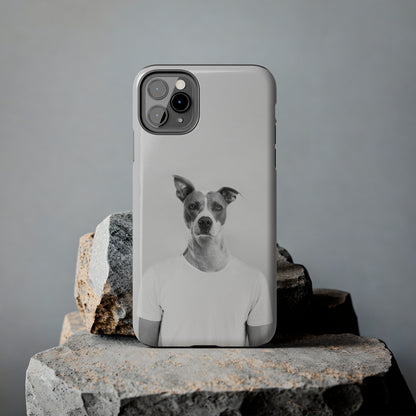 Protective iPhone Cases - Dog Man by Tegusuk