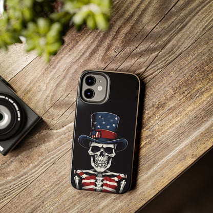 Skull - 4th of July - Protective iPhone Cases