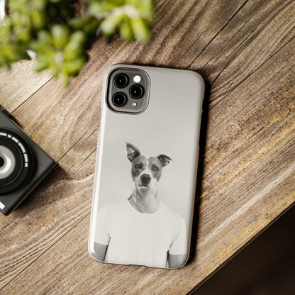 Protective iPhone Cases - Dog Man by Tegusuk