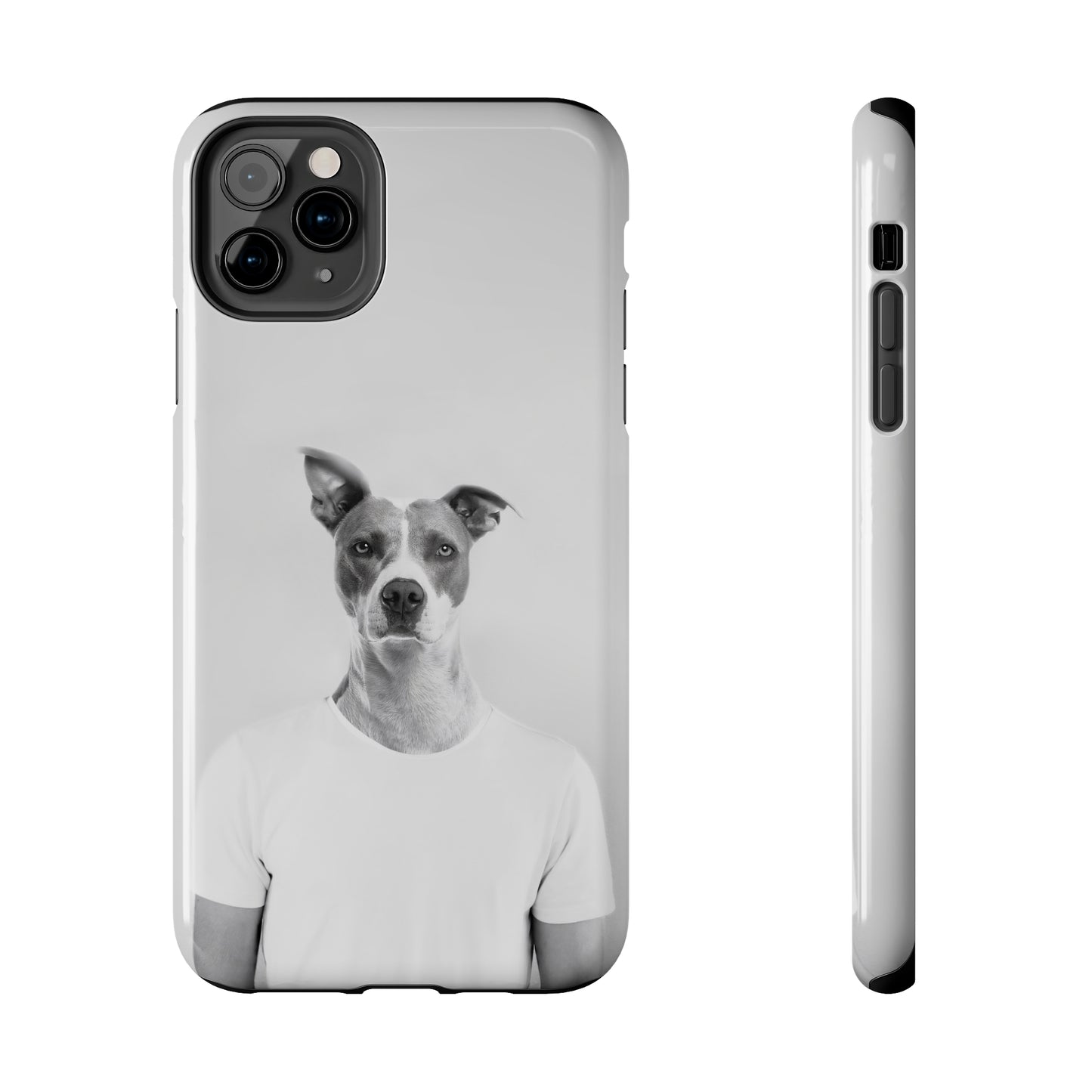 Protective iPhone Cases - Dog Man by Tegusuk