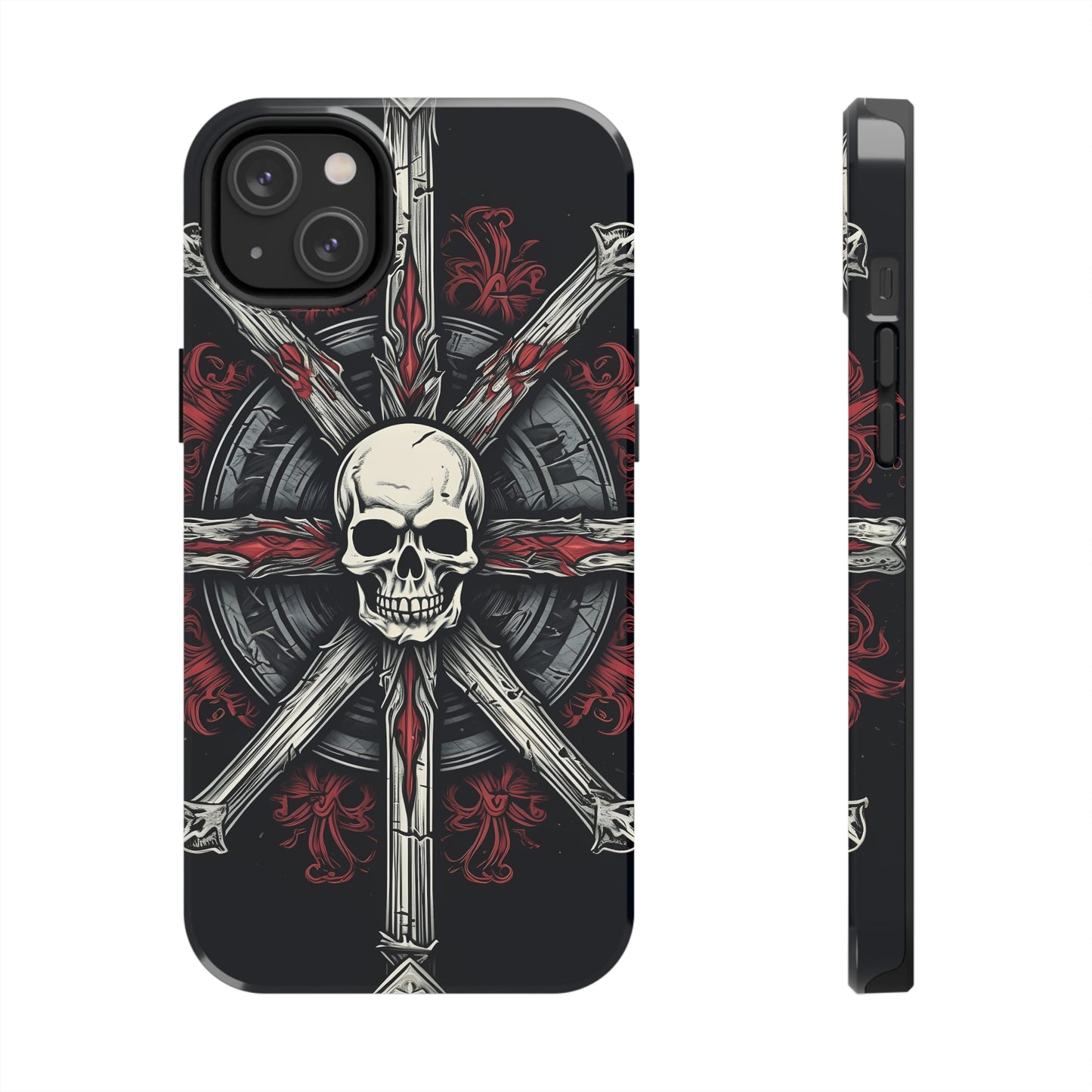 Skull on Circle - Protective iPhone Cases