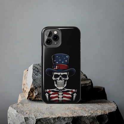 Skull - 4th of July - Protective iPhone Cases