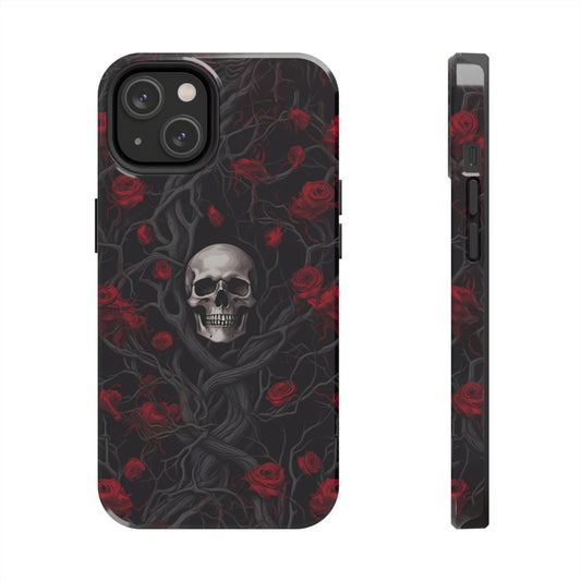 Skull and Roses - Tough iPhone Cases