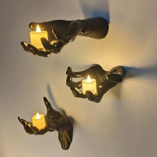 "The Muse's Reach" - Wall Mounted Gothic Hand Sconce