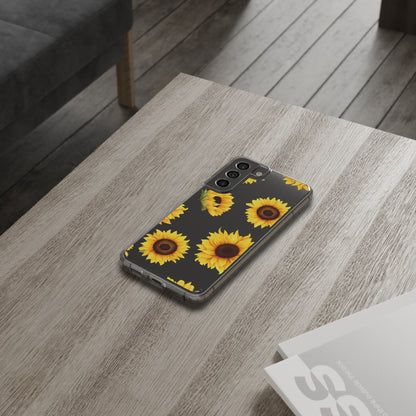 Sunflower - Clear Phone Cases