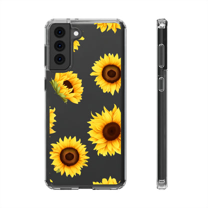 Sunflower - Clear Phone Cases