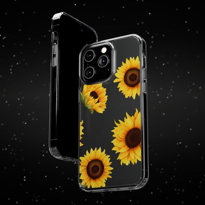 Sunflower - Clear Phone Cases