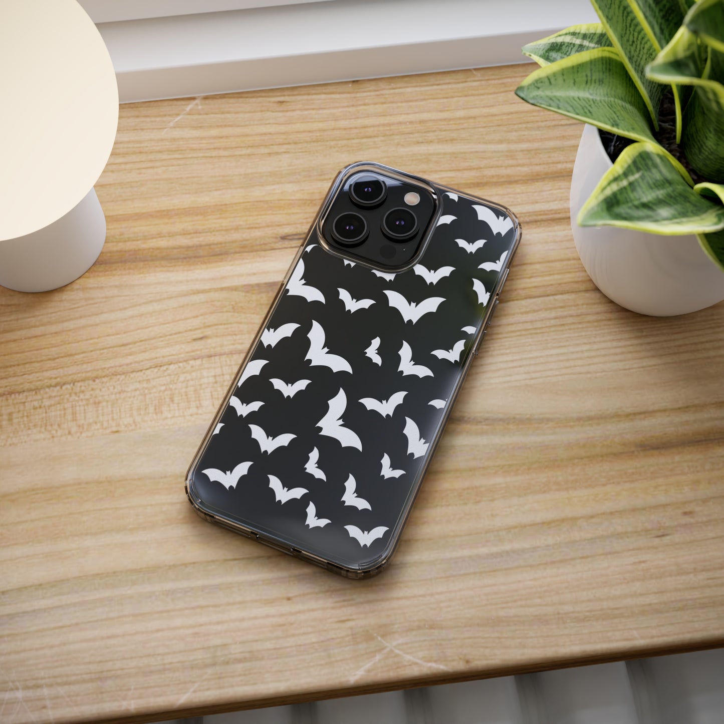 Bat Pattern 3 - Clear Phone Cases