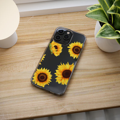 Sunflower - Clear Phone Cases