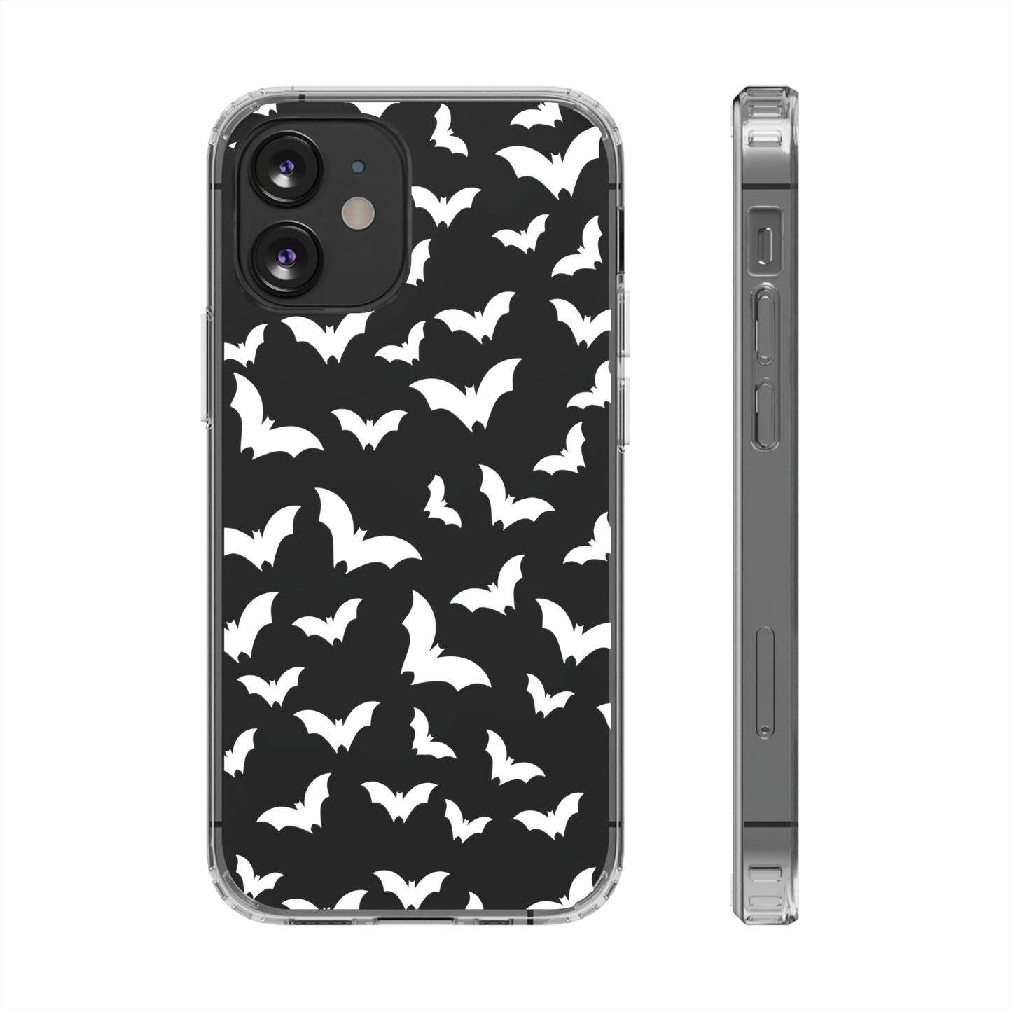 Bat Pattern 3 - Clear Phone Cases