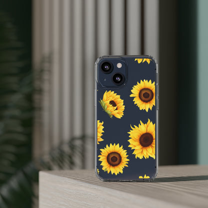 Sunflower - Clear Phone Cases