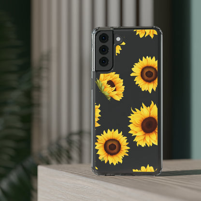 Sunflower - Clear Phone Cases