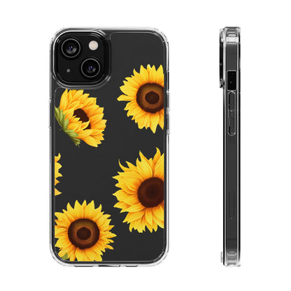 Sunflower - Clear Phone Cases - Tegusuk Store