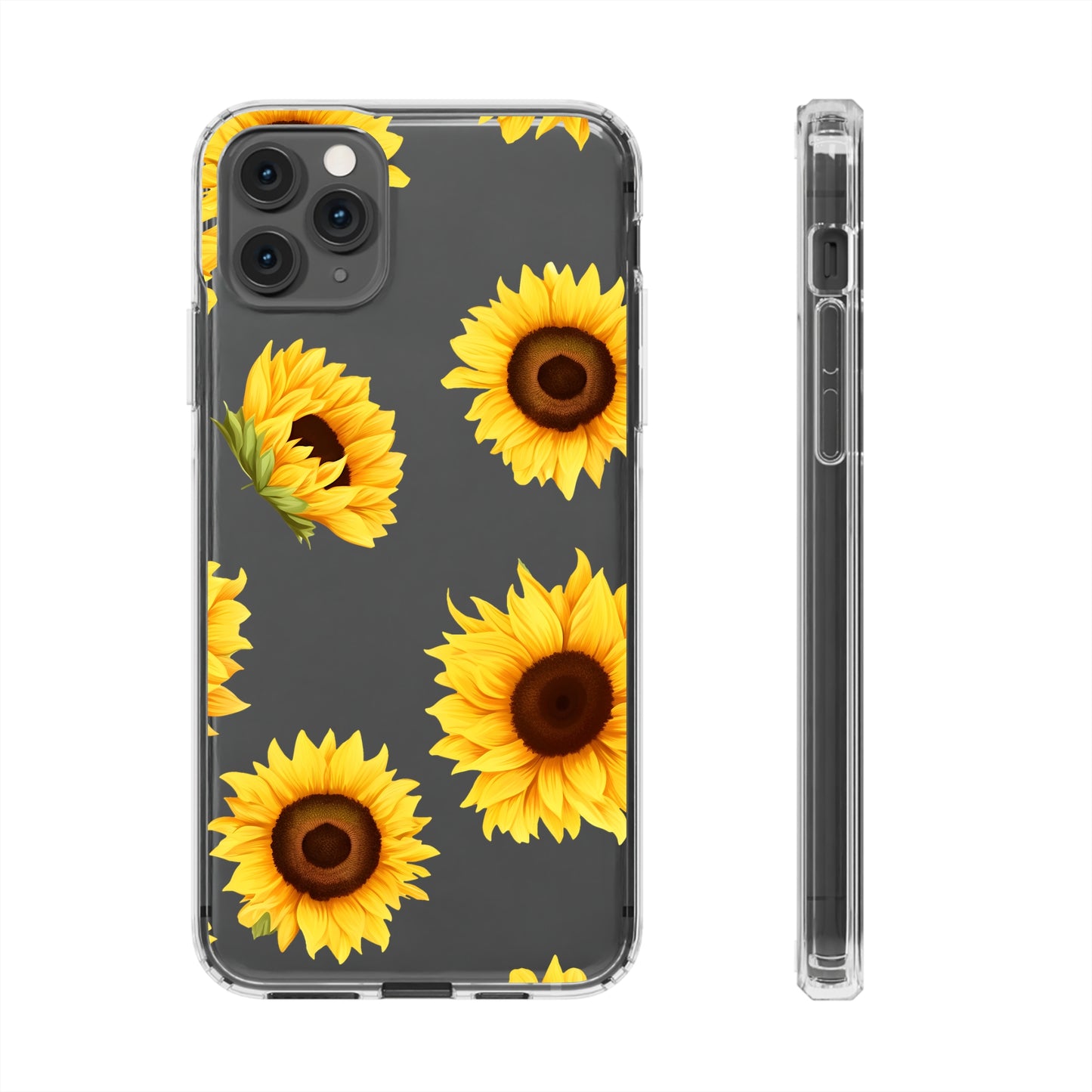 Sunflower - Clear Phone Cases