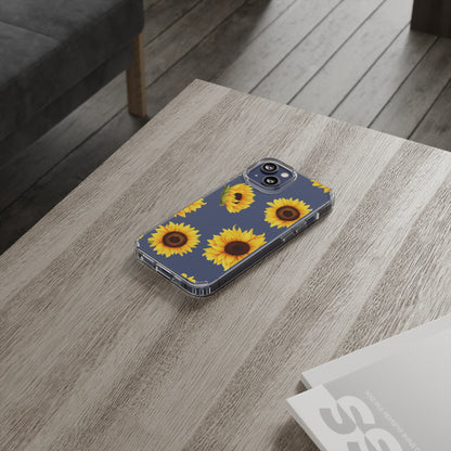 Sunflower - Clear Phone Cases