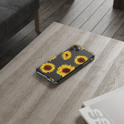 Sunflower - Clear Phone Cases