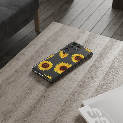 Sunflower - Clear Phone Cases