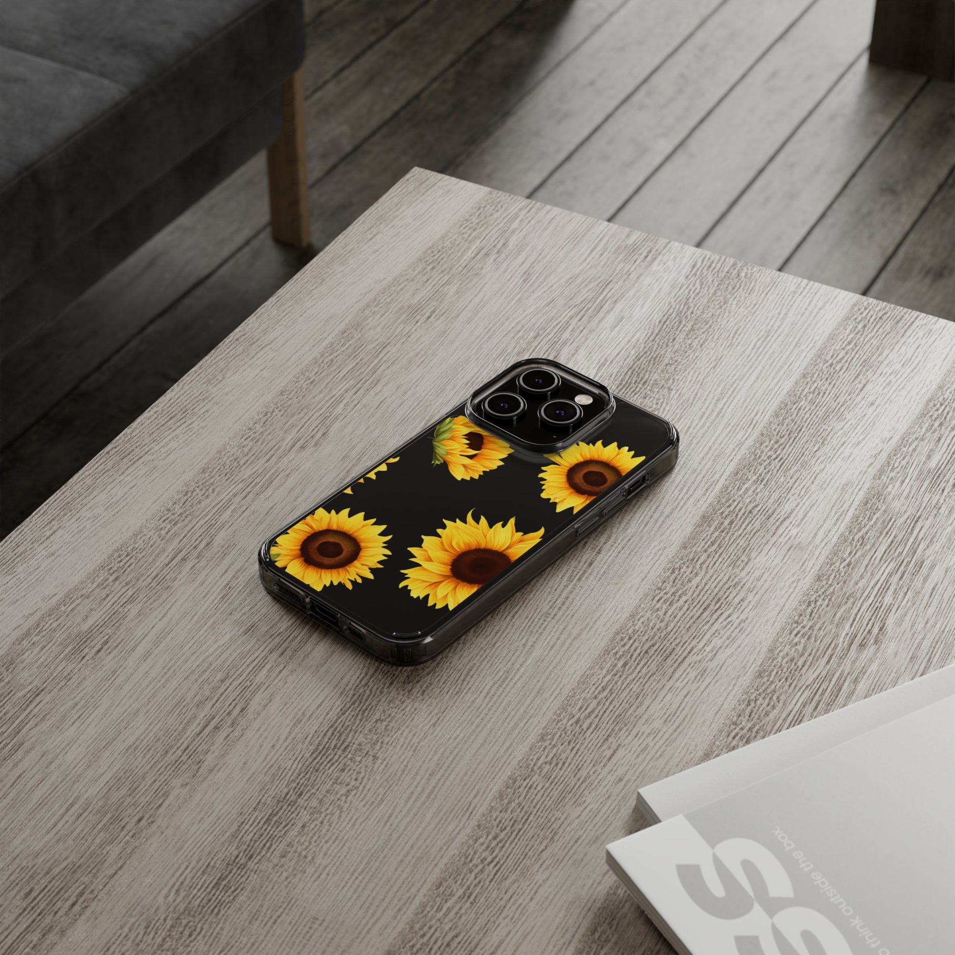 Sunflower - Clear Phone Cases - Tegusuk Store