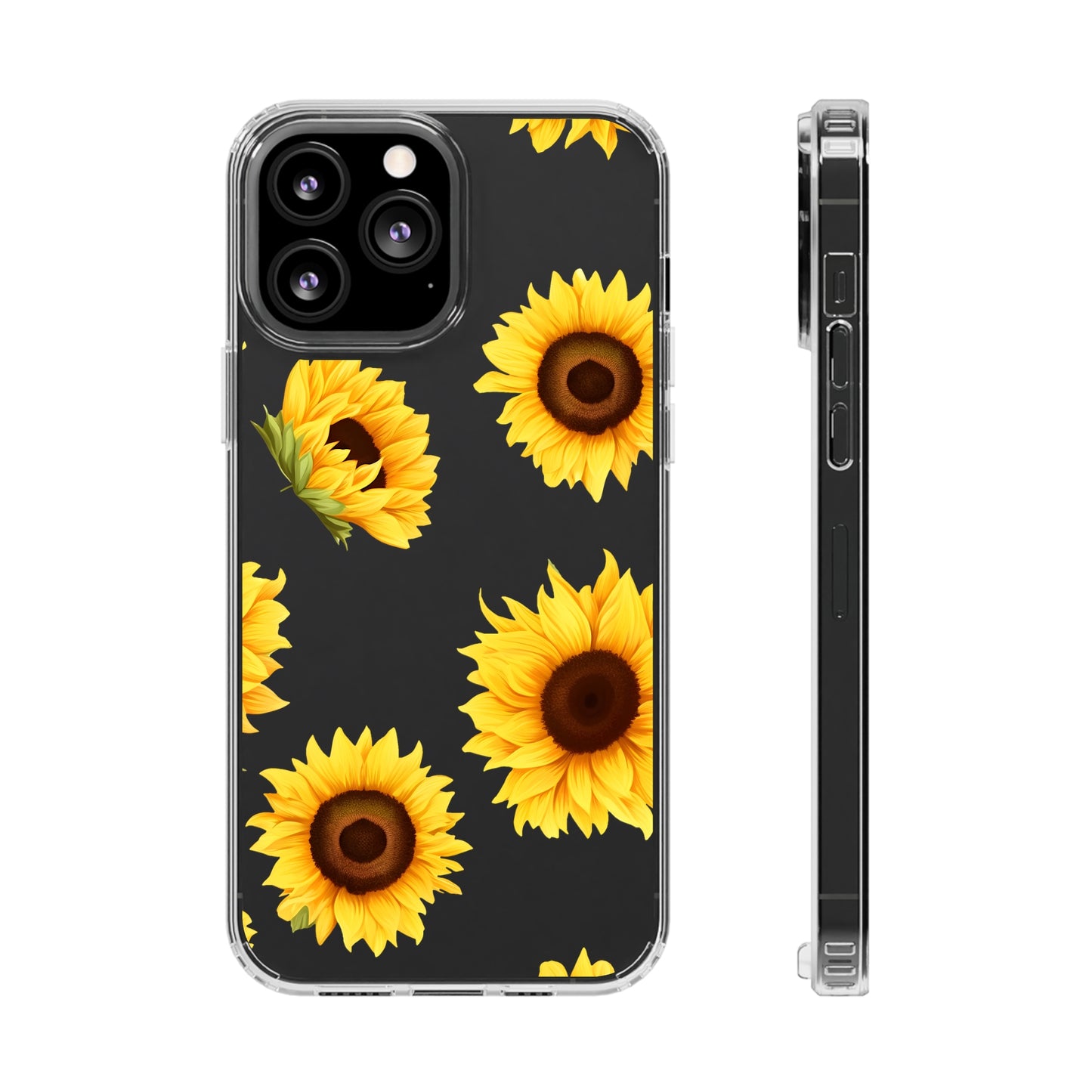 Sunflower - Clear Phone Cases