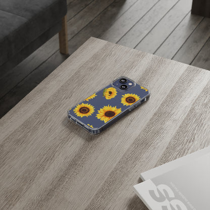 Sunflower - Clear Phone Cases