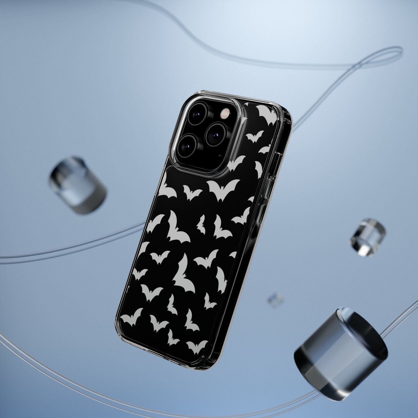 Bat Pattern 3 - Clear Phone Cases