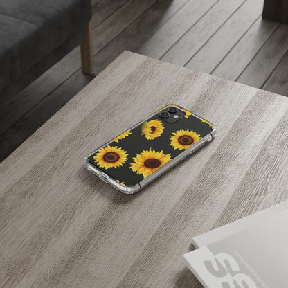 Sunflower - Clear Phone Cases