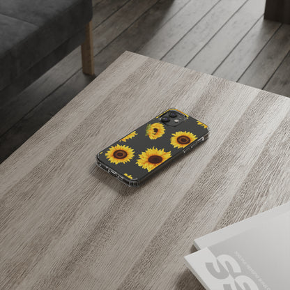 Sunflower - Clear Phone Cases